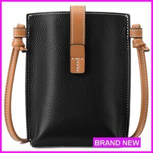 Small Leather Crossbody Phone Purse with Card Slot Minimalist Style